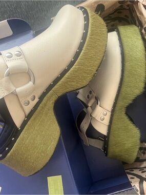 FARM Rio Ivory Harness Slingback Clog *NEW*
